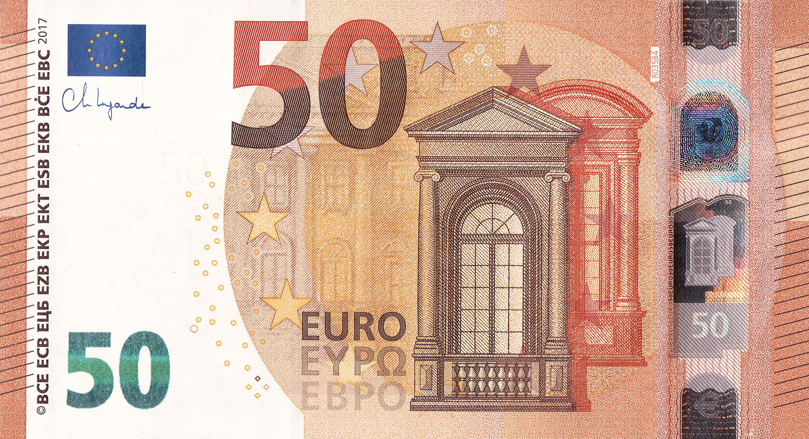 50 euro prop note for film and photo use — not legal tender