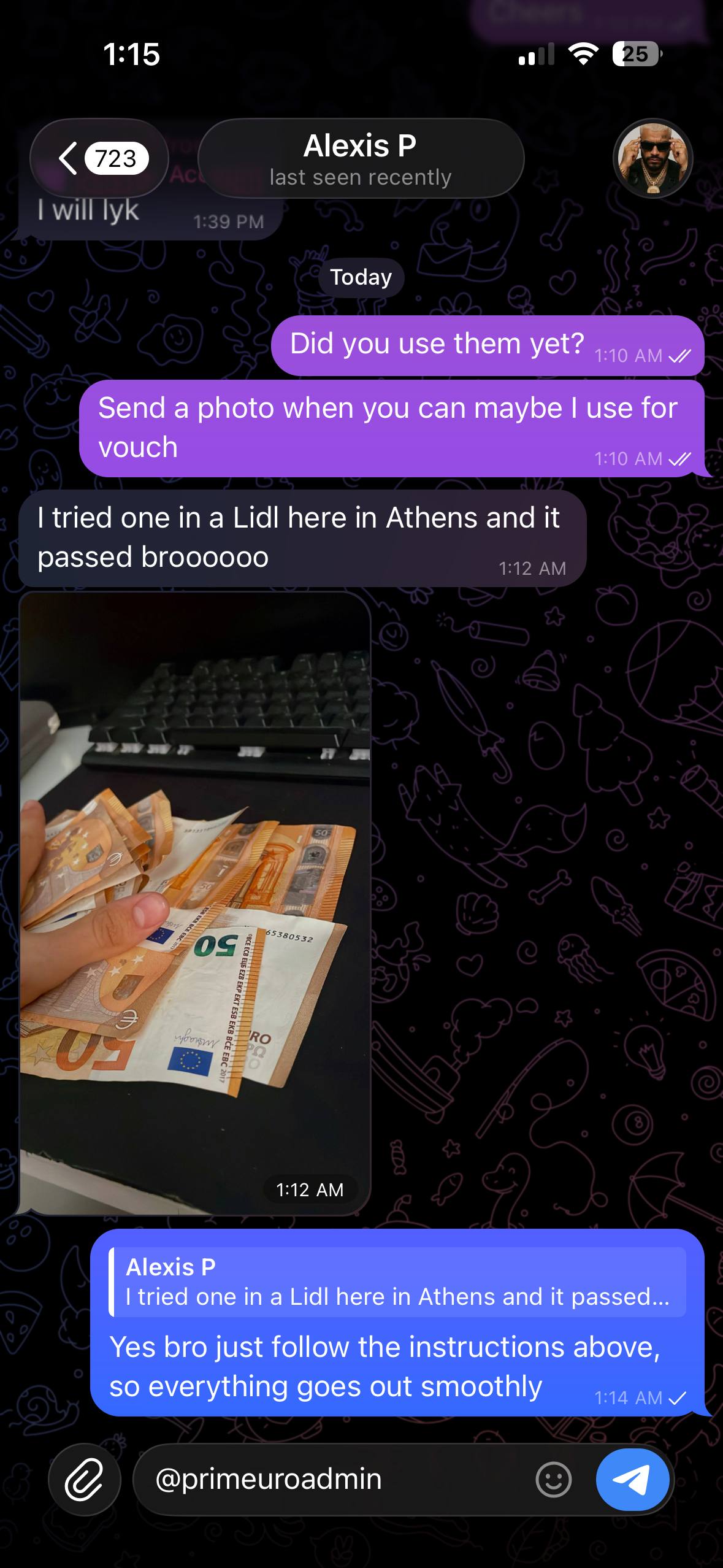 Customer vouch